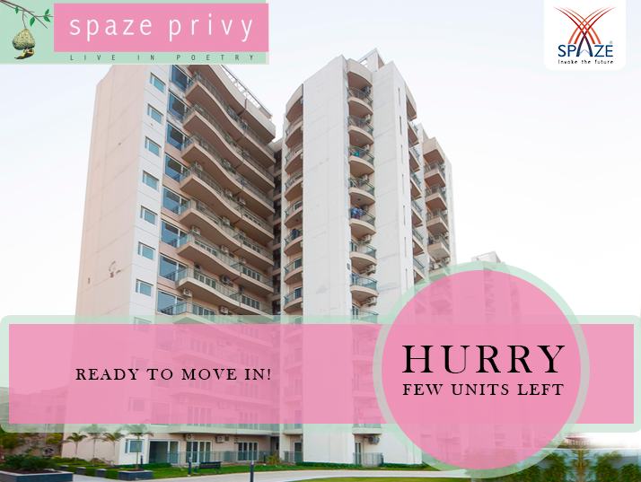 Ready to move apartments at Spaze Privy in Gurgaon Update